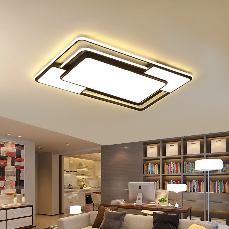 BAHE Wholesale High Quality Home Remote Control Dimmable Modern Ceiling Light Rectangle Led Ceiling Lamp for Living Room Bedroom