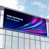 Panneau d'affichage à angle droit en forme de L de haute qualité écran LED géant extérieur P6 P8 P10 3840Hz façade extérieure supérieure du bâtiment