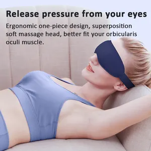 Nuevos productos 3D Smart Airbag Vibración Silicona impermeable Masajeador de ojos compresa caliente para oficina en casa