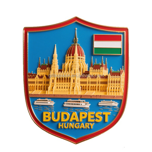 Logoson recuerdos personalizados de alta calidad <span class=keywords><strong>Budapest</strong></span> Hungría recuerdo ropa tradicional húngara imán de nevera de Metal personalizado - Product Image 4