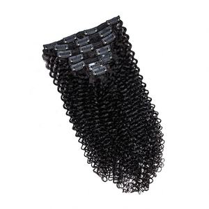 Extensions de cheveux en dentelle afro bouclés crépus vierges 3c 4a 4b 4c, vente en gros, extensions de cheveux humains 100% bon marché en solde - Product Image 3