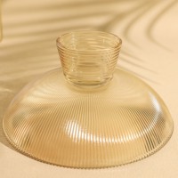 Récipient alimentaire en verre ambré de haute qualité assiettes de légumes et de fruits écologiques pour la table à la maison pour les fêtes