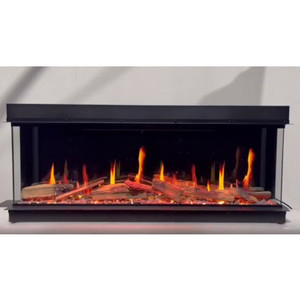 Camino elettrico 3D con suono scoppiettante simulato nuovo design a tre lati con inserto antincendio con inserto telecomando per l'installazione - Product Image 6