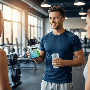 निजी लेबल वयस्क आयोडीन कैप्सूल (शैवाल स्रोत)-ओम/ओडम थायरॉयड और हड्डी स्वास्थ्य समर्थन 60 कैप आहार पूरक - Product Image 4