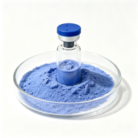 Vente en gros de GHK Cu Tripeptide de cuivre 1, poudre de peptide de cuivre de haute pureté (99%-99,9%), matière première cosmétique CAS 89030 95