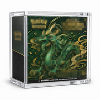 Boîte de présentation Hobby Elite Trainer Box, boîte de présentation avec couvercle magnétique, protection UV, transparente, polie, étanche, en acrylique ETB