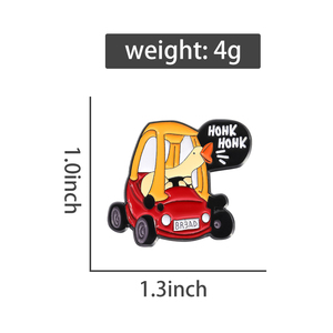 Cartone animato Goose Road Rage smalto spilla umorismo zaino distintivo accessori regalo gioielli regalo per gli amici - Product Image 6