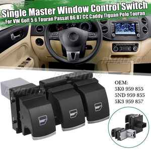 Interruptor de Espejo Cromado para Ventanilla de VW Passat B6, Eos, Golf 5, 6, GTI Mk5, Mk6, 5K3959857, 5ND959855, Accesorios para Auto - Product Image 1