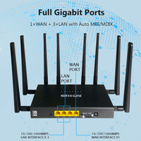 Routeur intérieur 5G NR Openwrt, chipset MU-MIMO MT7981B, WiFi6, 4G LTE Cat19, carte SIM, point d'accès 5G, double bande, Gigabit WiFi CPE, routeur 5G