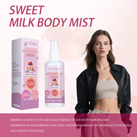 Brume corporelle hydratante et rafraîchissante au parfum longue durée de fraise et de lait doux, parfum pour cheveux et corps