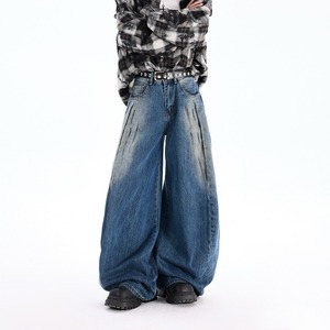 Jeans Anchos de Cintura Alta Estilo Americano <span class=keywords><strong>para</strong></span> <span class=keywords><strong>Mujer</strong></span> y Hombre, Nuevo Diseño, Holgados y Estilizantes, Tipo Boyfriend - Product Image 3
