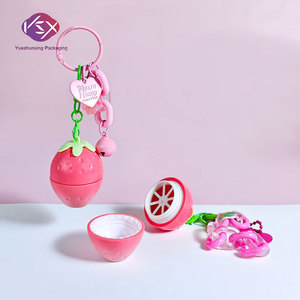 Yueshunxing Tùy Chỉnh Kid Độc Đáo Dâu Tây Hình Dạng 6G Dễ Thương Màu Đỏ Bóng Thiết Kế Mini Chapstick Ống Rỗng <span class=keywords><strong>Lip</strong></span> <span class=keywords><strong>Balm</strong></span> <span class=keywords><strong>Container</strong></span> - Product Image 1