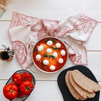 Thickened High Absorbency Cotton Tea Towel Elegant Lint Free Kitchen Wipe Towel for Daily Household and Catering Use