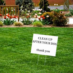 Waterproof Non-Deformable 18x24 <b>Custom</b> Text Yard Signs with H-Stake for Temporary Emergency Situations Disaster Relief Campaigns - Product Image 4