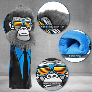 Fundas para Palos de Golf al por Mayor, Ligeras, Estilo Único de Mono, para Driver y Madera - Product Image 2