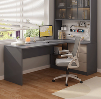 Bureau d'angle en forme de L portable avec étagère, bureau d'ordinateur, bureau d'écriture, table de maquillage pour la chambre à coucher