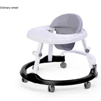 Poussette multifonctionnelle en forme de U pour enfants, trotteur anti-chute et anti-renversement avec cadre en plastique pour garçons et filles
