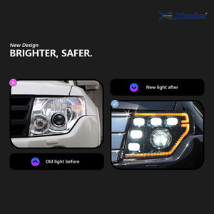 ชุดไฟหน้า LED แบบสตาร์ทอัพสีฟ้า DRL สำหรับตกแต่งรถยนต์มิตซูบิชิ ปาเจโร่ V87 V93 V97 ปี 2009-2021 อัพเกรดออฟโรด อะไหล่รถยนต์ - Product Image 3