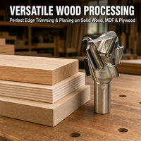 Fraise hélicoïdale diamantée PCD avec inserts diamantés remplaçables pour le travail du bois CNC, pour MDF, HDF, stratifié compact