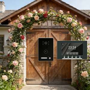Caméra 1080P AHD avec fonction audio bidirectionnelle, 1 contrôle <span class=keywords><strong>sans</strong></span> <span class=keywords><strong>fil</strong></span>, vidéophone pour entrées de magasins de détail - Product Image 1