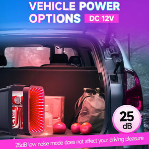 Réfrigérateur à boissons 4L, <span class=keywords><strong>mini</strong></span>-réfrigérateur avec porte en verre, réfrigérateur à boissons autonome avec éclairage LED coloré pour la maison/le bureau/le dortoir/le bar - Product Image 6