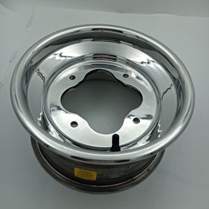 雅马哈猛禽700雅马哈女妖350铃木ltz 400铝轧唇抛光10x5双螺栓图案全地形车赛车车轮 - Product Image 3