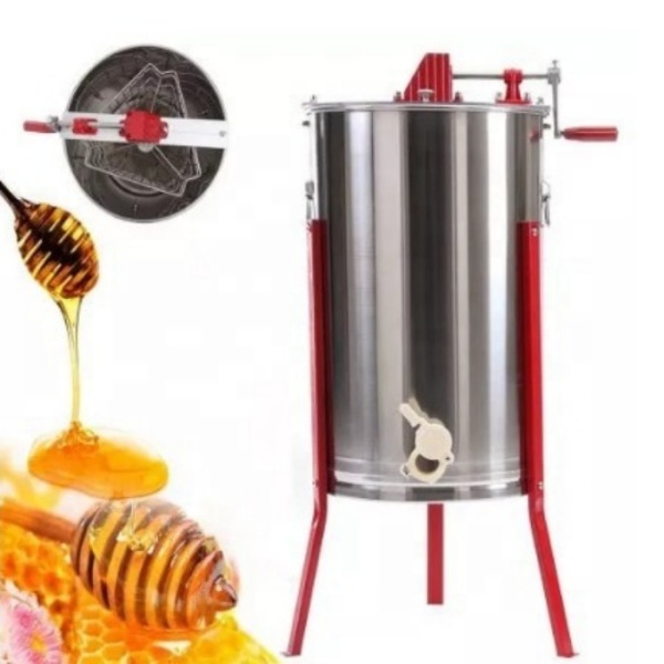Small Beekeeping Equipment CE 6 Frames Stainless Steel Electric Bee Honey Processing Sweet Honey Extractor Machine