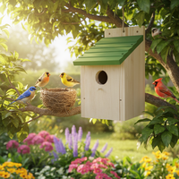 Rumah Burung Biru, Rumah Burung Luar Ruangan dengan Pelindung dari Hama
