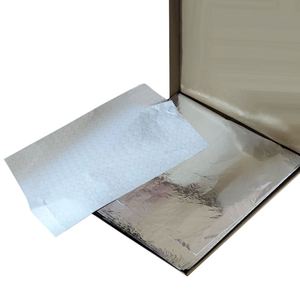 Honeycomb Embossed Aluminum Foil Greaseproof <b>Wrapping</b> <b>Paper</b> Disposable Aluminum Foil Laminated Wrap <b>Sheets</b> for Burger Sandwich - Product Image 5