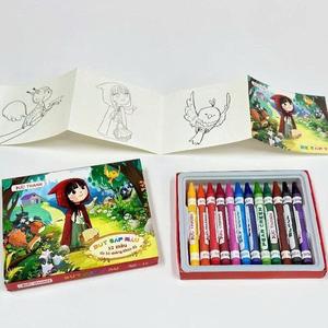 Crayons de peinture pour bébé sans dégâts, 12 couleurs, lavables, non toxiques, fournitures de peinture pour tout-petits, jouet d'apprentissage précoce, export B2B - Product Image 1