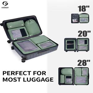 <span class=keywords><strong>ECOHUB</strong></span> Modernas Bolsas de Compresión de Malla de 7 Piezas, 10-20L, Transpirables, Ahorro de Espacio, Materiales Reciclados, Cierres YKK, Azul Oscuro, para Ropa - Product Image 4
