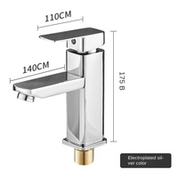 Robinet de salle de bain noir cascade en laiton, miroir en laiton massif évier robinet d'eau chaude et froide