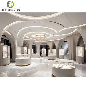 Vitrina de exhibición de joyería personalizada fabricante vitrina de joyería para la decoración de la tienda de joyería - Product Image 4