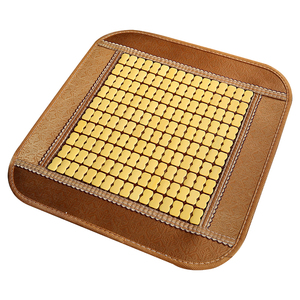 Bamboo Car Seat Cushion Set 3-Piece Summer <b>Cooling</b> <b>Pad</b> For Front And Rear Seats Universal Fit - Product Image 5