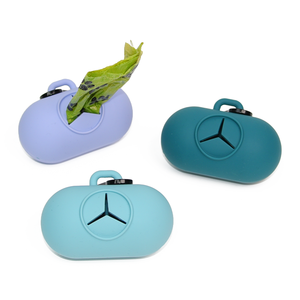 Dispensadores de bolsas de basura para mascotas personalizados contenedor de bolsas de basura de perro de silicona respetuoso con el medio ambiente soporte de bolsa de caca portátil - Product Image 5