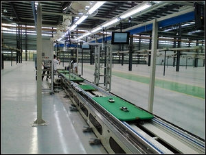 Geautomatiseerd 2.5x-Speed Aluminium Kettingtransportsysteem Met Palletbehandeling Nieuw Voor Een Fabriek - Product Image 2