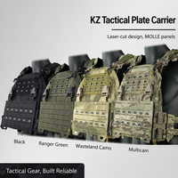 Gilet tactique modulaire léger à dégagement rapide MOLLE pour wargame, entraînement extérieur et protection