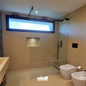 Revestimiento de Pared de Resina Acrílica para Superficies Azulejadas |   Acabado Decorativo Vertical Satinado, Fino y Suave |   Hecho en Italia, Diseño Sivit DEC14 - Product Image 3