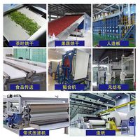 Ligne de production de filtres à spirales automatiques pour la fabrication de papier, avec média filtrant en maille synthétique tressée 100 % polyester.