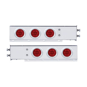 Barra de Luces Traseras con Resorte y Lente LED Roja con Patrón de Pernos de 2.5 Pulgadas, Caja de Luces Traseras de Freno y Direccional - Product Image 1