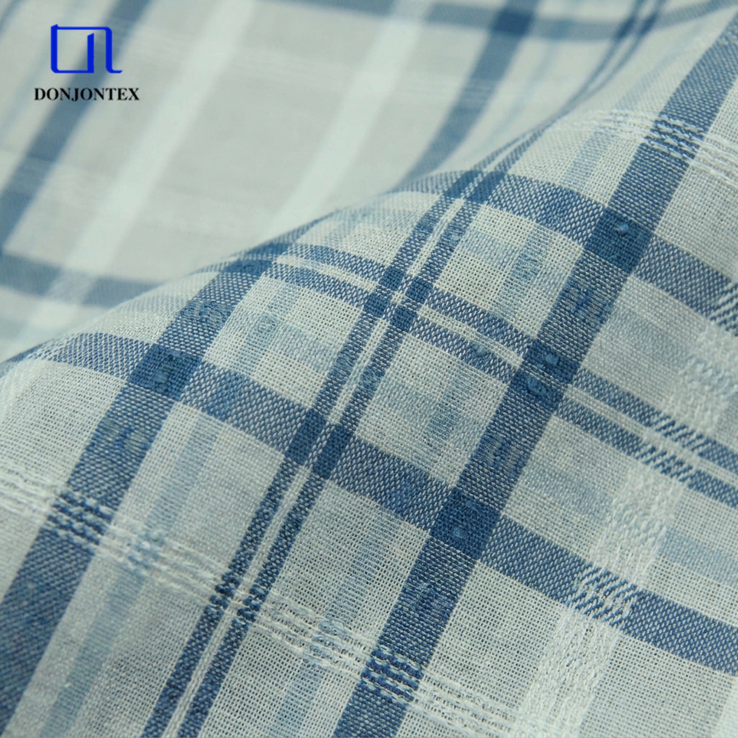 Customized Wholesale Polyester Viscose Jacquard Check Fabrics Jucqurad Fabrics For Girls' Popular Dress Garment