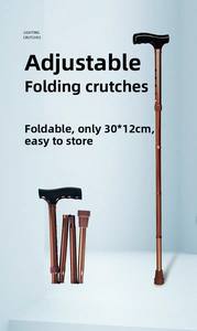 Bastón Plegable de Acero Inoxidable de Grado Médico Personalizado OEM, Certificado por la UE, Ajustable, Antideslizante, Ligero, Carga de 250 lb - Product Image 6