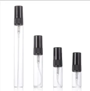 2ml 3ml 5ml 10ml wholesale mini mist spray perfume glass sample bottle with plastic spray pump