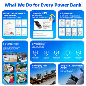 Portable grande capacité 50000mah <span class=keywords><strong>PowerBank</strong></span> LED affichage numérique 4USB type-c sortie USB C PD 22.5W batterie externe 20000mAh charge rapide - Product Image 4