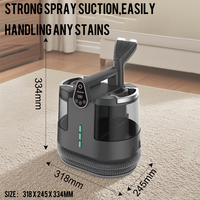 Nettoyeur de Tapis Portable à Chauffage Instantané Nouveau Nettoyeur Détachant en Profondeur pour Tissus d'Ameublement pour Cuisine, Siège de Voiture, Canapé et Vapeur Domestique