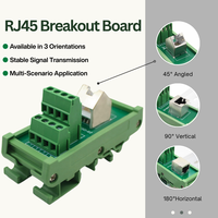 AOSI RJ45 Femelle vers Bornier RJ45, Carte de Dérivation RJ45, Répartiteur RJ45, Adaptateur RJ45, Connecteur RJ45 à Montage sur Rail DIN
