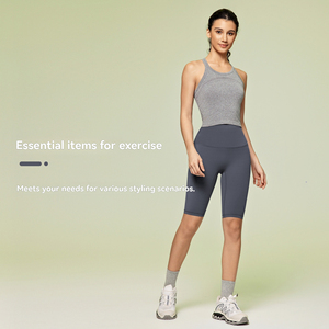 Shorts de yoga NULS Naked Feeling sans découpe en V pour femme, taille haute, effet push-up, pour le <span class=keywords><strong>cyclisme</strong></span> en extérieur, le sport et le fitness, 5 points - Product Image 3