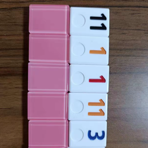 Ba Lớp Nhà Máy Tùy Chỉnh Màu Sắc Lucite <span class=keywords><strong>Rummy</strong></span> Trò Chơi Kỹ Thuật Số Thiết Lập Acrylic Rummykub Hội Đồng Quản Trị Trò Chơi Thiết Lập Cho Món Quà Do Thái - Product Image 2