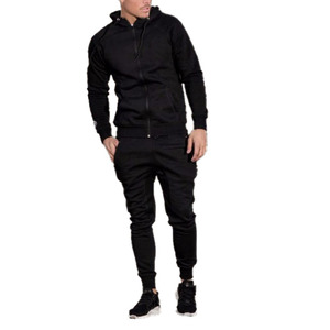 Conjunto Deportivo Personalizado OEM para <span class=keywords><strong>Hombre</strong></span>, Sudadera con Capucha y Pantalones Deportivos, 2 Piezas - Product Image 6