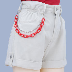 Cadena de cintura fluorescente de acrílico para mujer, cadena corporal punk colorida para uso diario, disponible en varios colores - Product Image 6